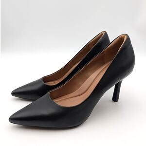 Nordstrom Rack Paige Heel Pump Pointed Toe Women's Black Size US10M EU41